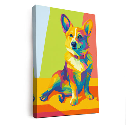 Custom Photo Pop Art Canvas Gift For Dog Lovers