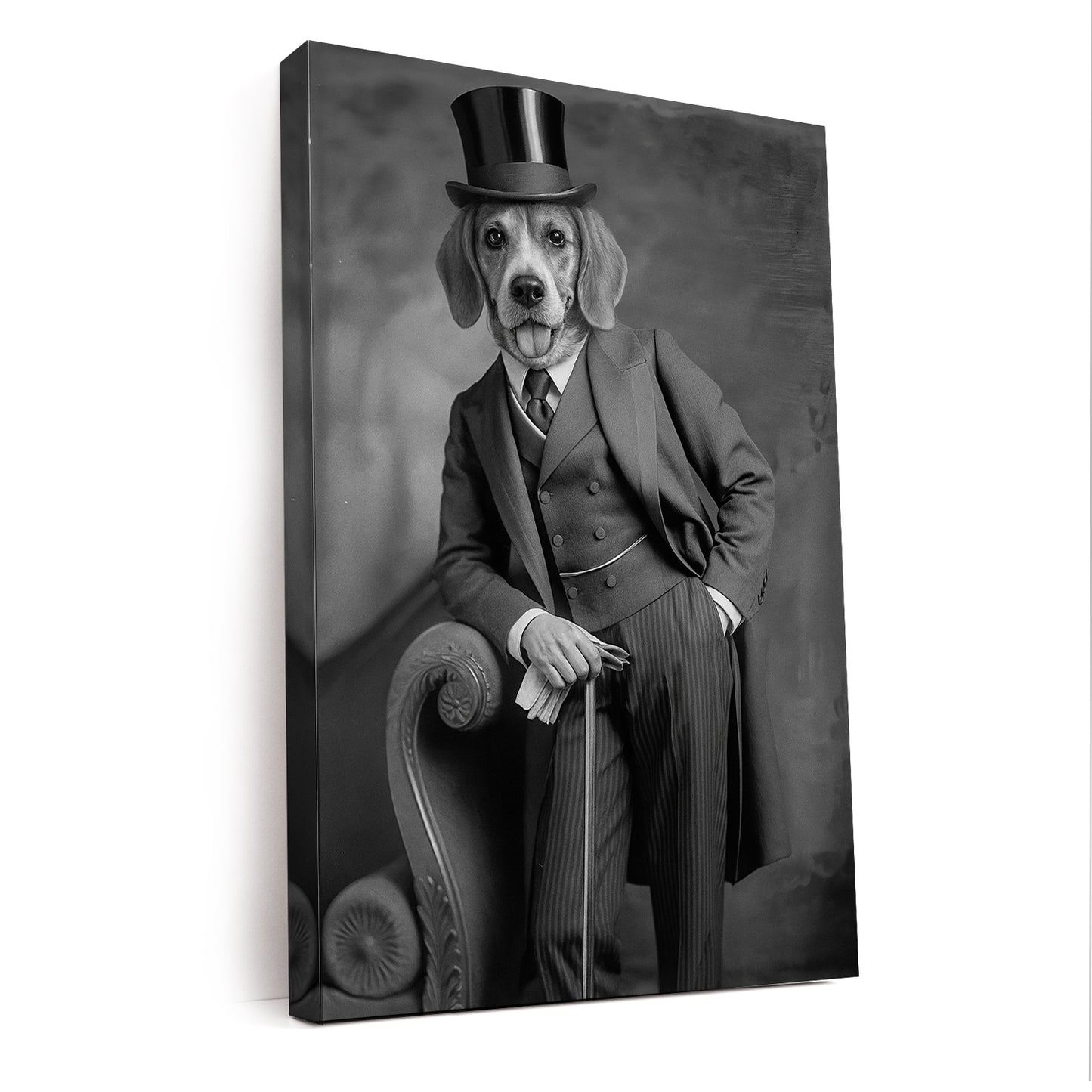 Custom Photo Gentleman Dog  Gift For Dog Lovers