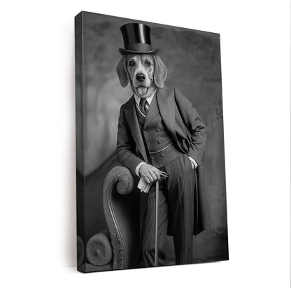 Custom Photo Gentleman Dog  Gift For Dog Lovers