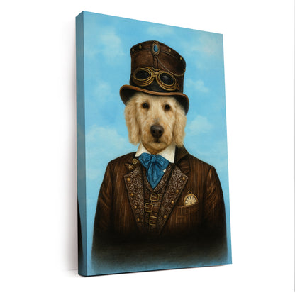 Custom Photo Pilot Dog Canvas Gift For Dog Lovers