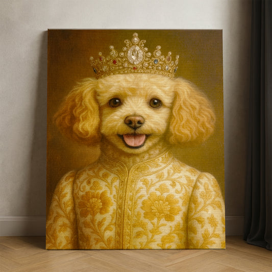 Custom Photo Dog Royal Style 09 Canvas Gift For Dog Lovers