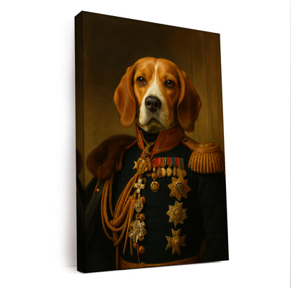 Custom Photo Dog Royal King Canvas _ Gift For Dog Lovers