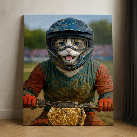 Custom Photo Dirt Bike Canvas Canvas Gift For Canvas Lovers