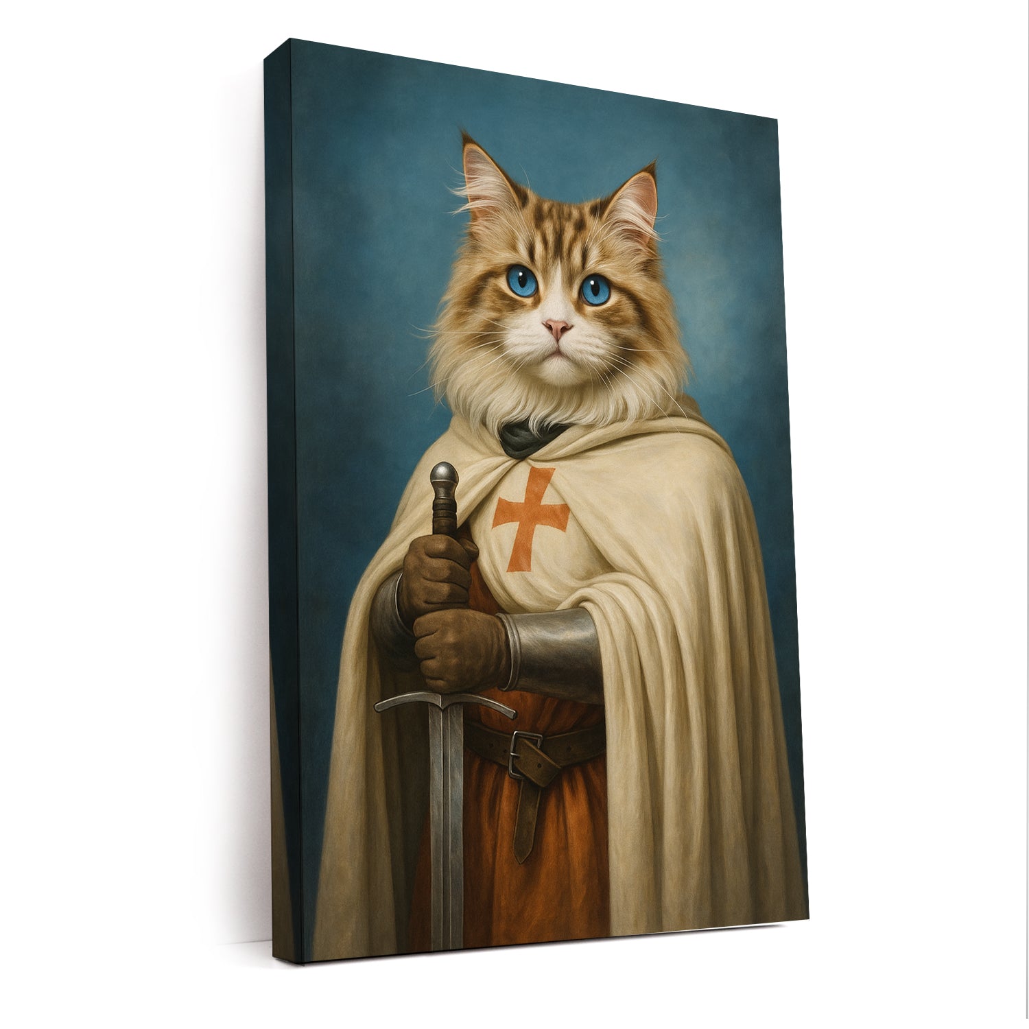 Custom Photo Priest Cat Canvas Gift For Cat Lovers