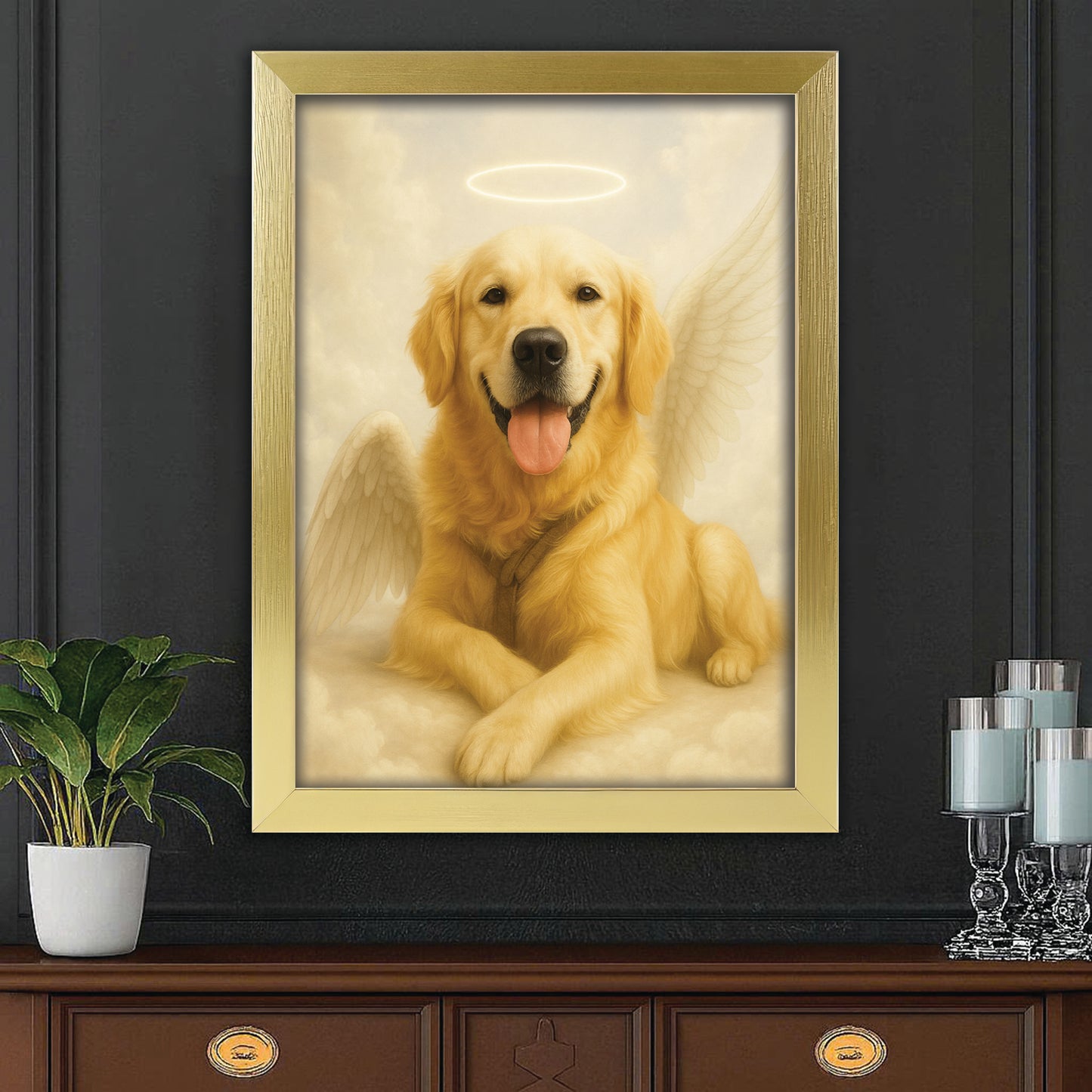 Custom Photo Dog Angel In Heaven _ Gifts For Dog Lovers
