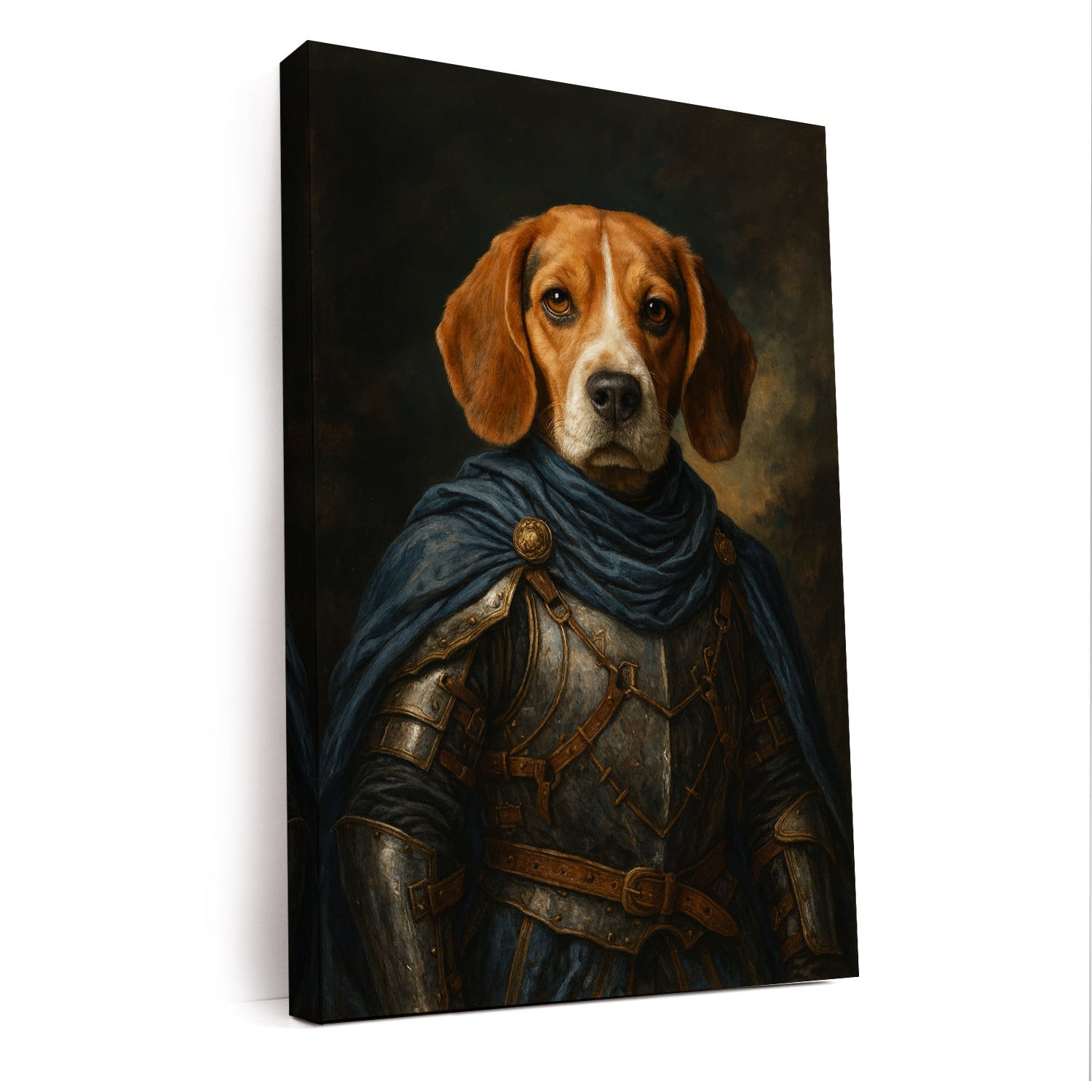 Custom Dog Photo Viking Canvas _ Gift For Dog Lovers