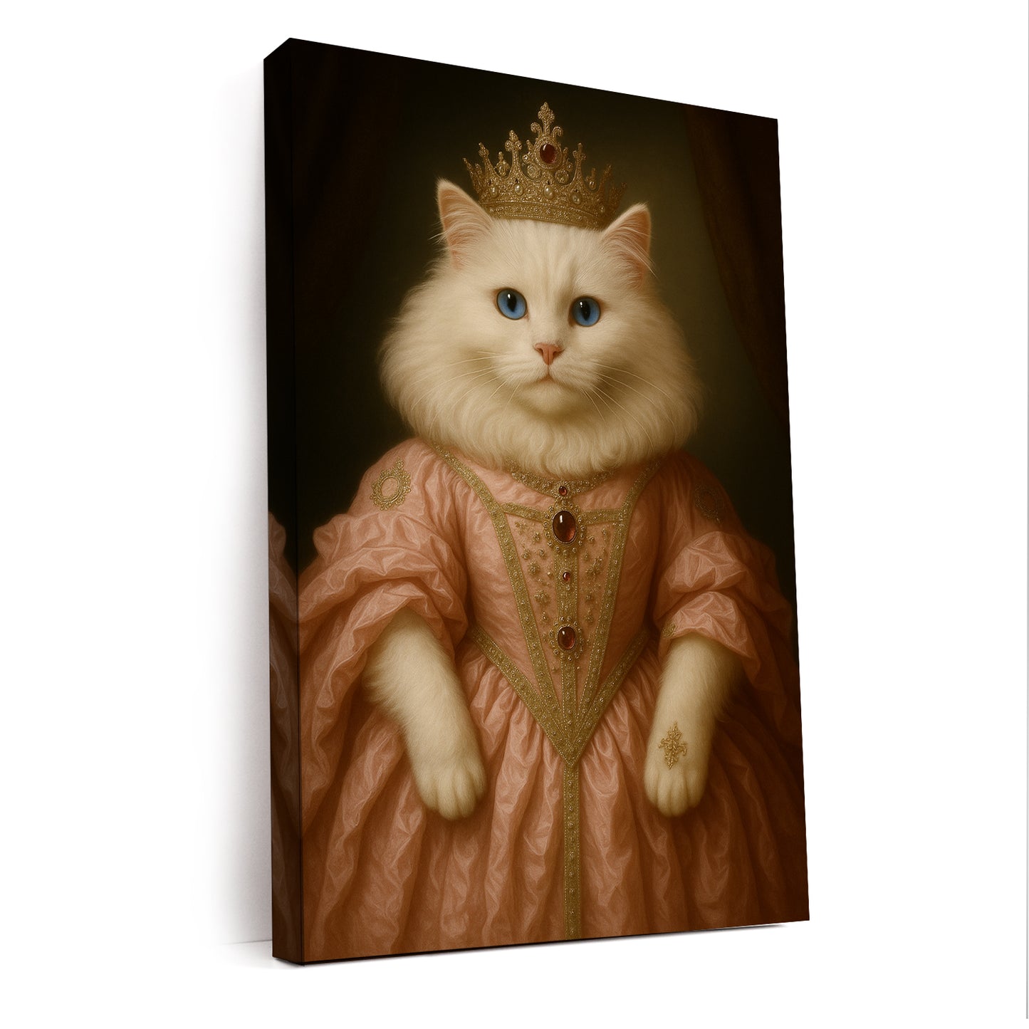 Custom Cat Queen Royal Canvas