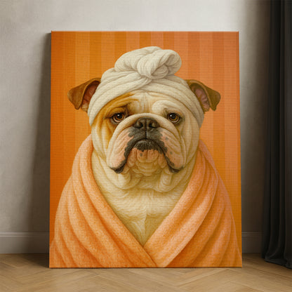 Custom Photo Dog Bathroom Style 17 Canvas Gift For Dog Lovers