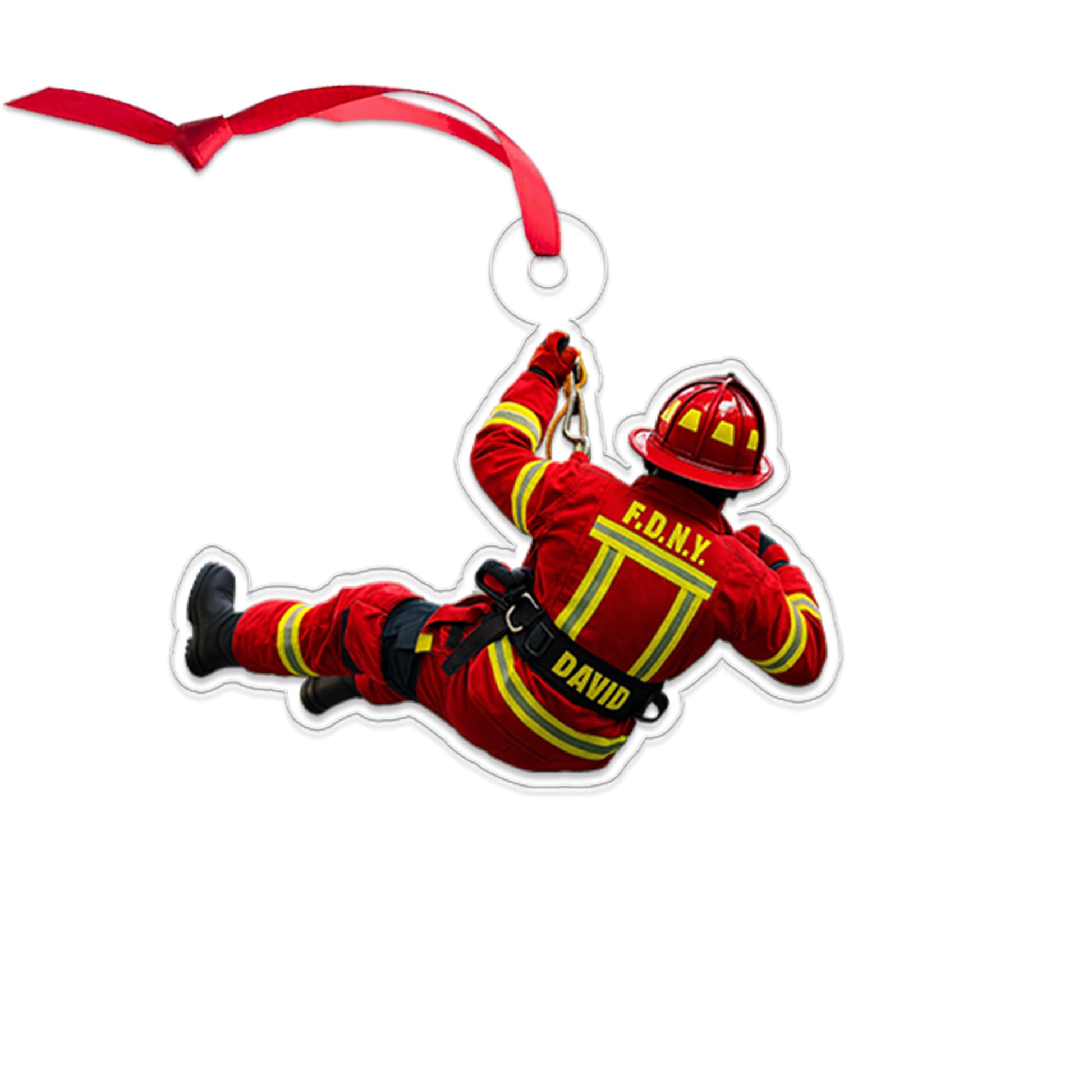 Custom Photo Firefighter Dad Present