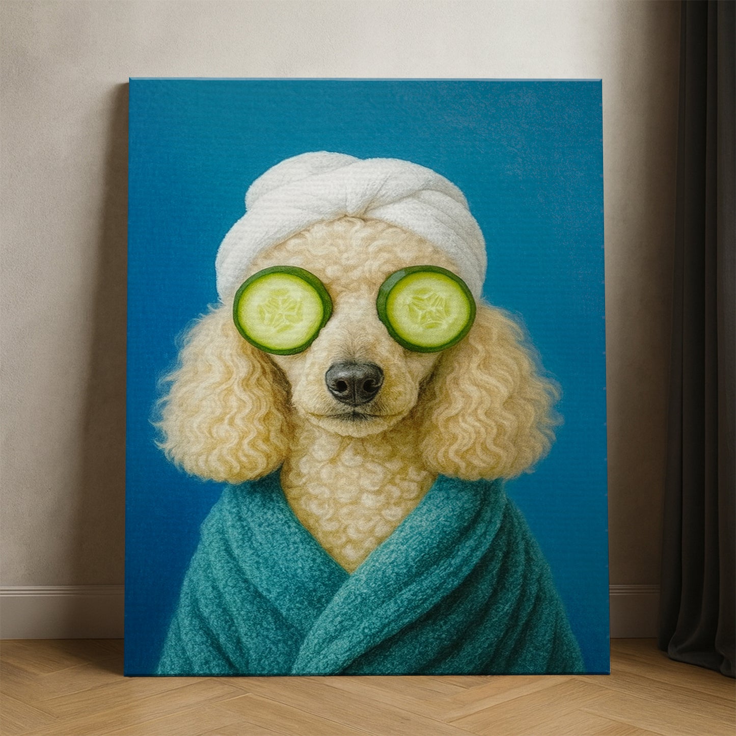 Custom Photo Dog Bathroom Style 21 Canvas Gift For Dog Lovers