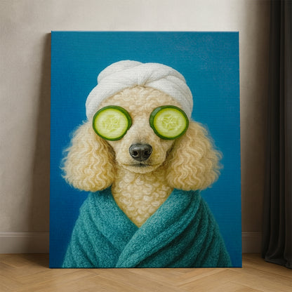 Custom Photo Dog Bathroom Style 21 Canvas Gift For Dog Lovers