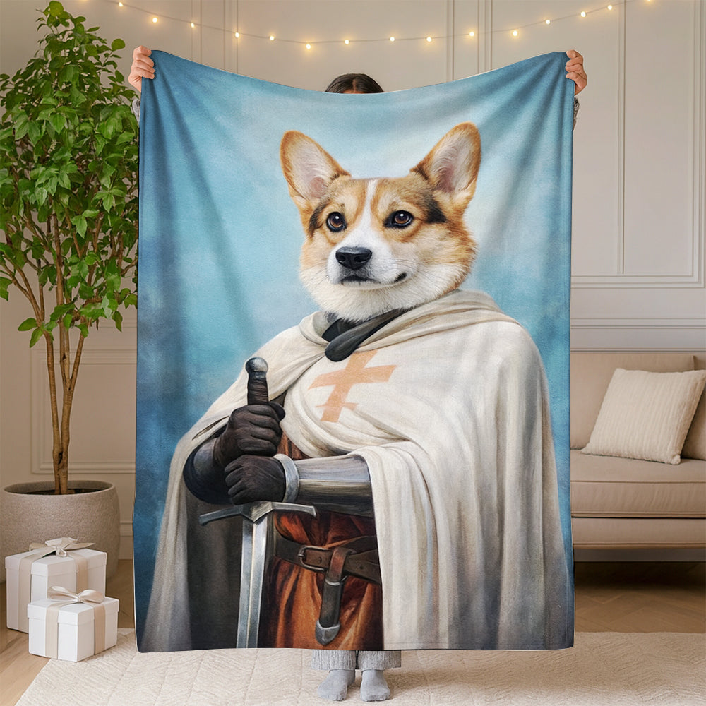 Custom Photo Priest Dog BlanketGift For Dog Lovers