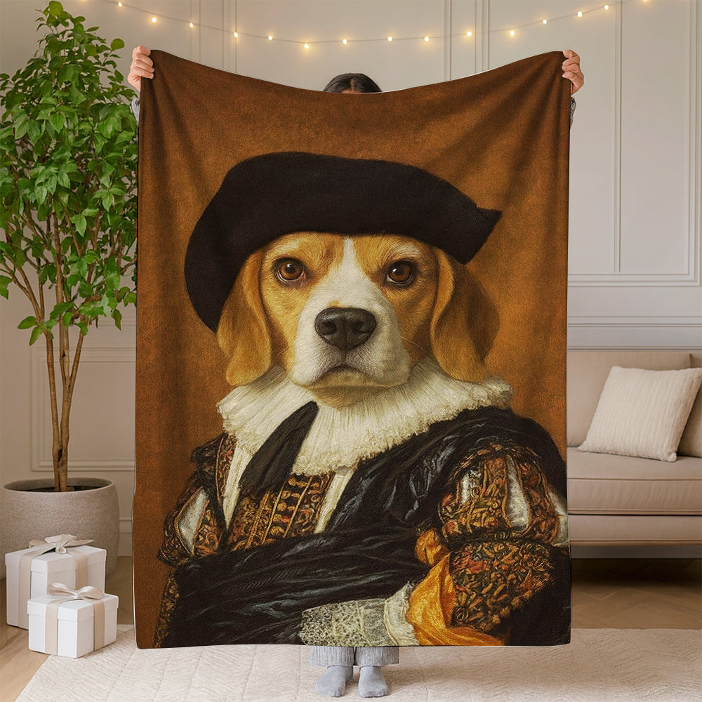 Custom Photo Royal Dog BlanketDog Lover Gifts