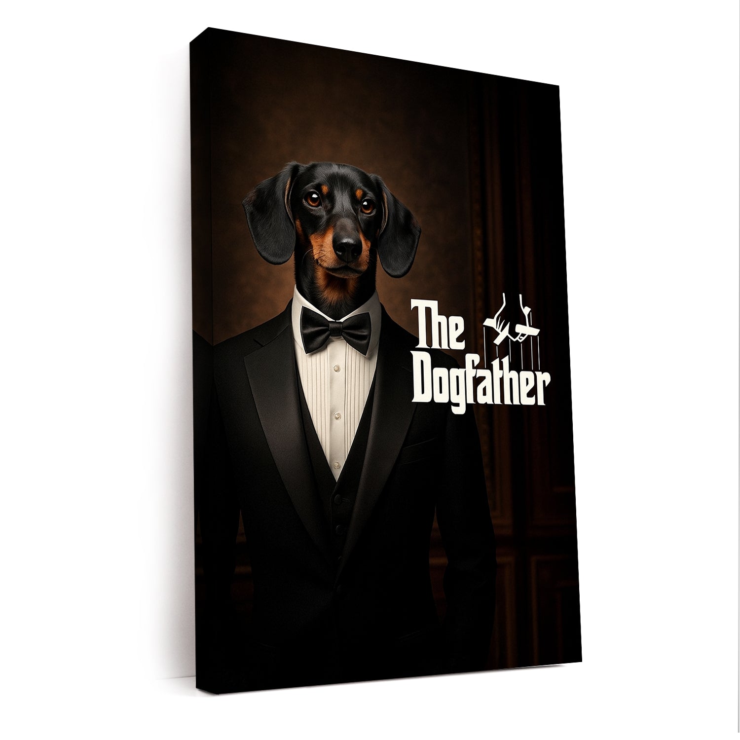 Custom Photo Dog Father Canvas _ Gift For Dog Lovers