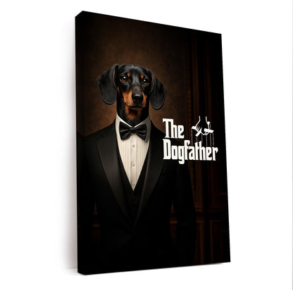 Custom Photo Dog Father Canvas _ Gift For Dog Lovers