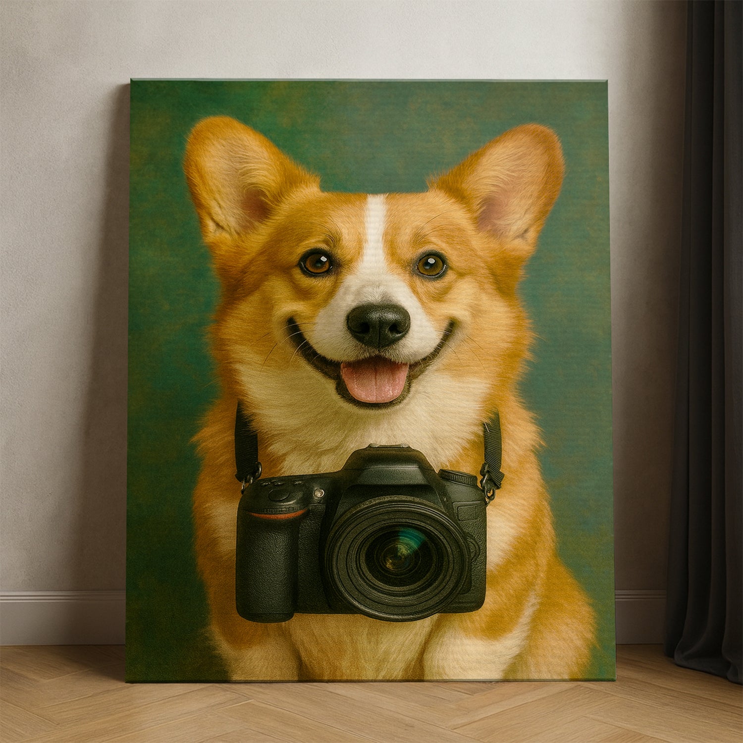 Custom Photo Photographer Dog Canvas Gift For Dog Lovers