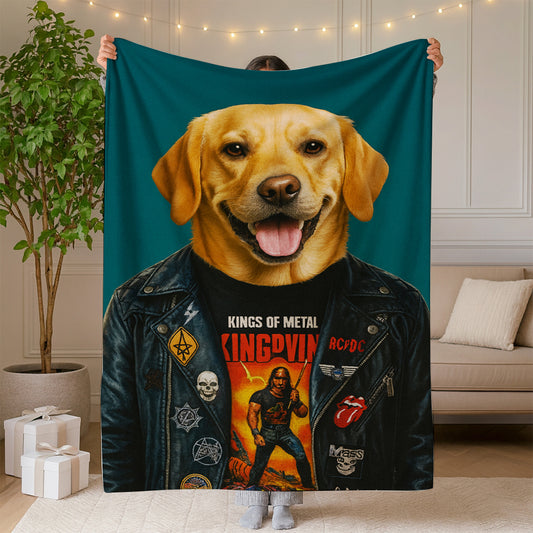 Custom Photo Dog Rock n Roll Canvas
