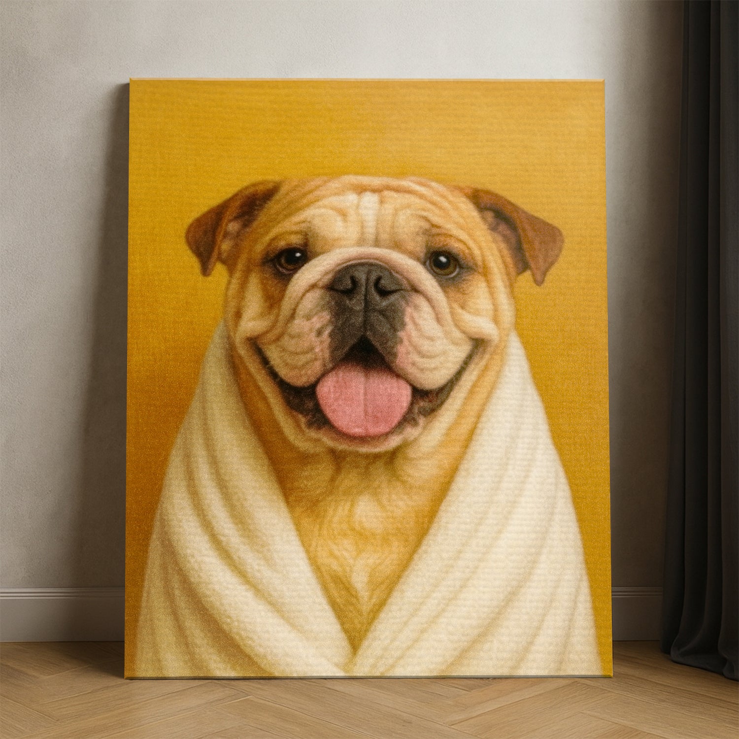 Custom Photo Dog Bathroom Style 30 Canvas Gift For Dog Lovers