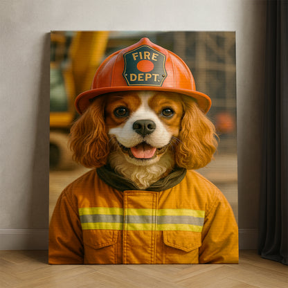Custom Photo Construction Builder Canvas Gift For Dog Lovers