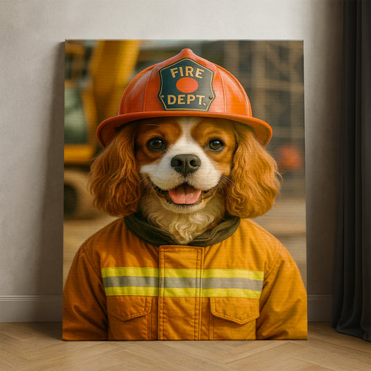 Custom Photo Construction Builder Canvas Gift For Dog Lovers