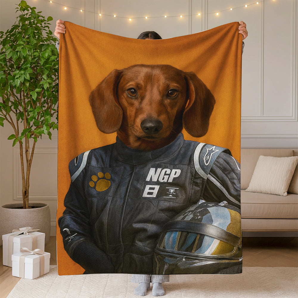 Custom Photo Dog Racer BlanketGift For Dog Lovers