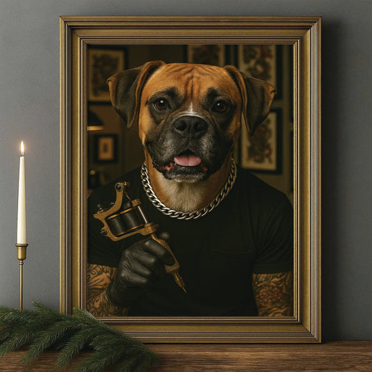 Custom Photo Tatoo Artist Dog Gift For Dog Lovers
