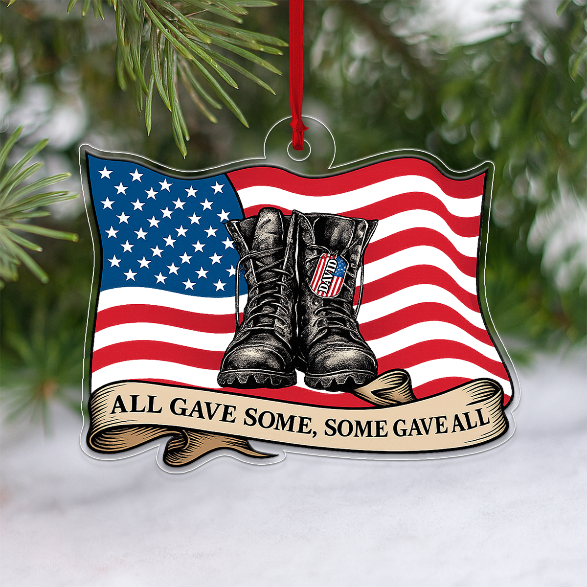 Custom Name Veteran Army All Gave Some