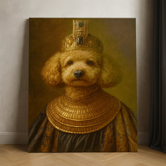 Custom Photo Dog Royal Style 1 Canvas Gift For Dog Lovers