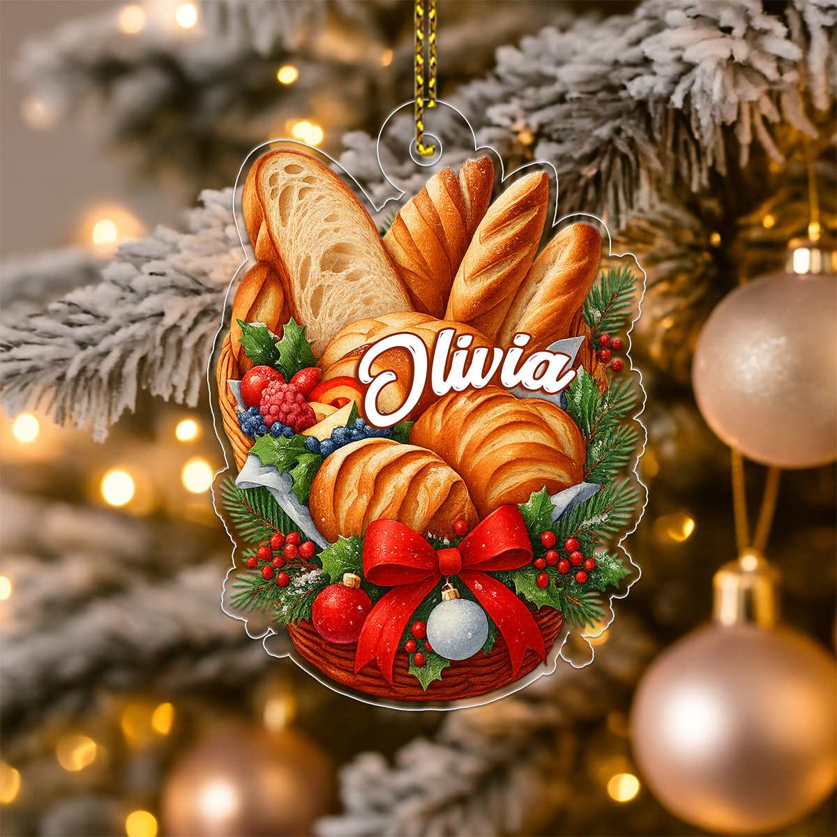 Custom Name Bread Christmas