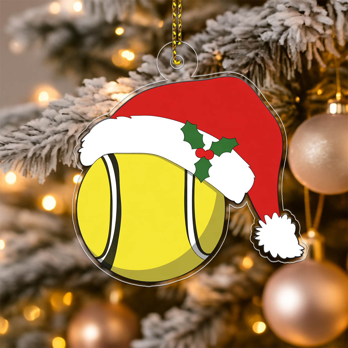 Personalized Tennis Santa