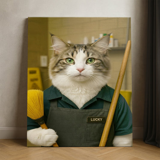 Custom Photo Janitor Canvas Canvas Gift For Canvas Lovers