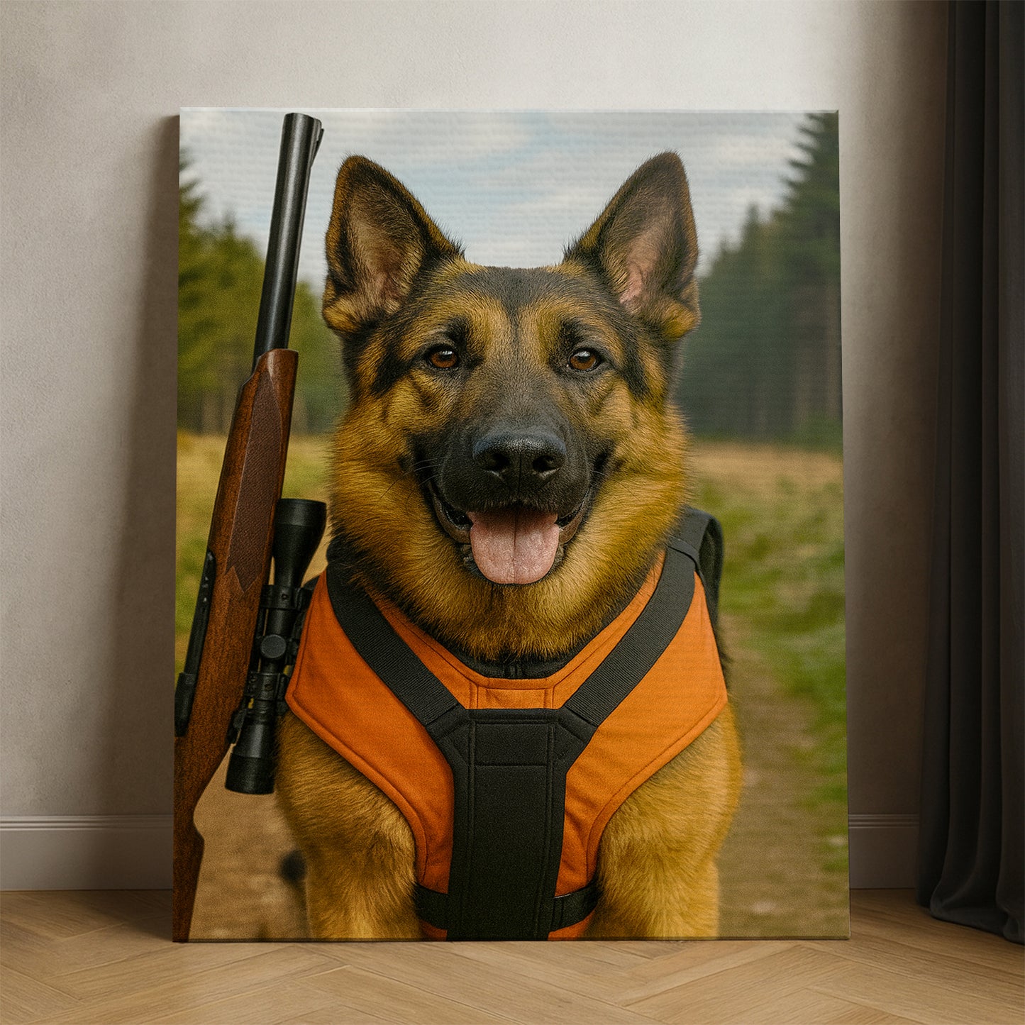 Custom Photo Hunter Dog Gift For Dog Lovers
