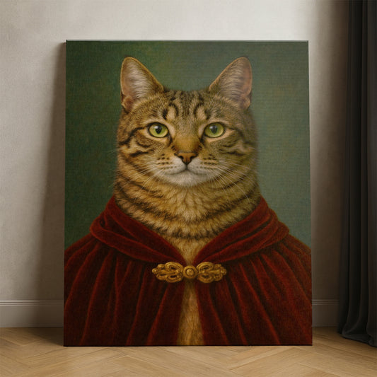 Custom Photo Cat Royal Style 08 Canvas Gift For Cat Lovers