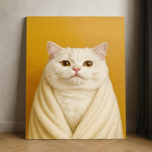Custom Photo Cat Bathroom Style 30 Canvas Gift For Cat Lovers