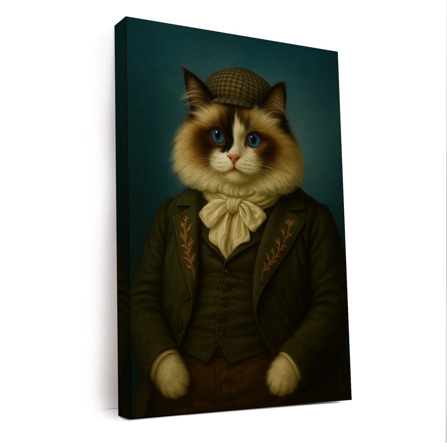 Custom Photo Detective Cat Canvas Gift For Cat Lovers