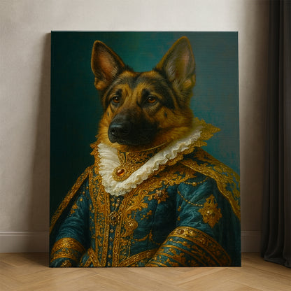Custom Photo Dog Royal Style 4 Canvas Gift For Dog Lovers