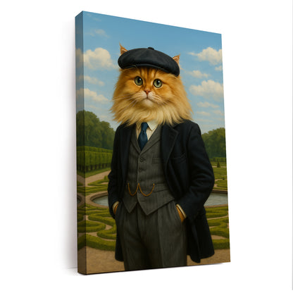 Custom Photo Pawky Blinder Cat Canvas