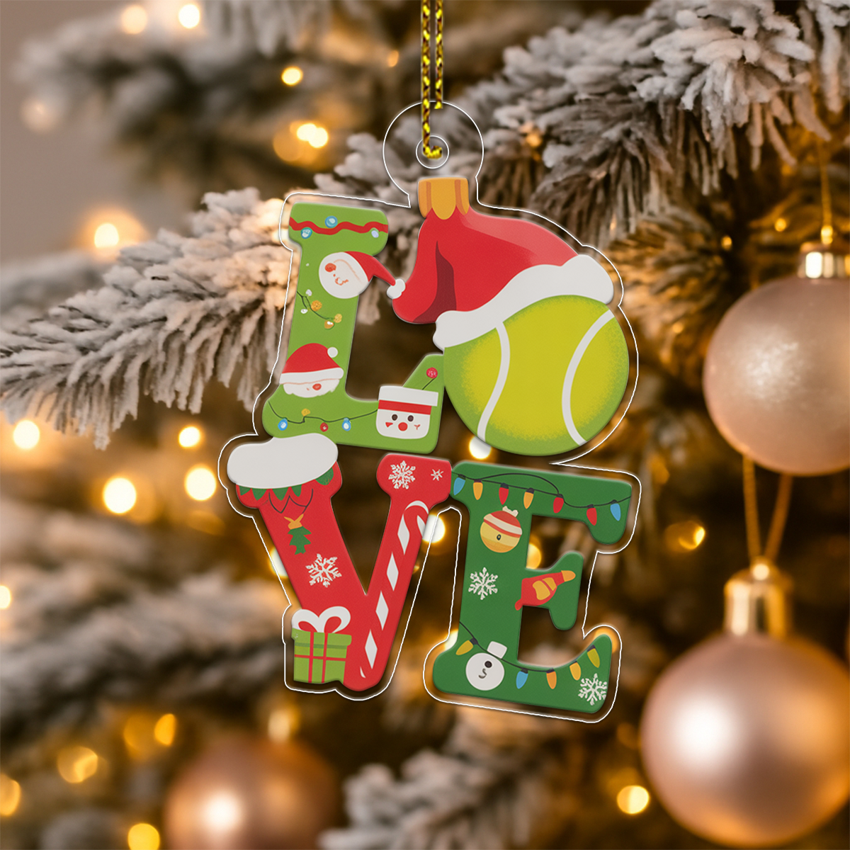 Personalized Tennis Ball Love