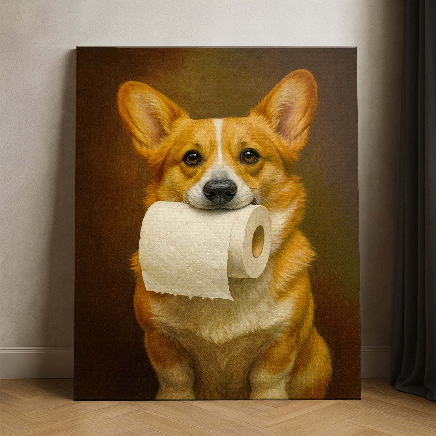 Custom Photo Dog Bathroom Style 18 Canvas Gift For Dog Lovers