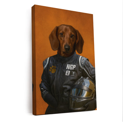Custom Photo Dog Racer Canvas Gift For Dog Lovers