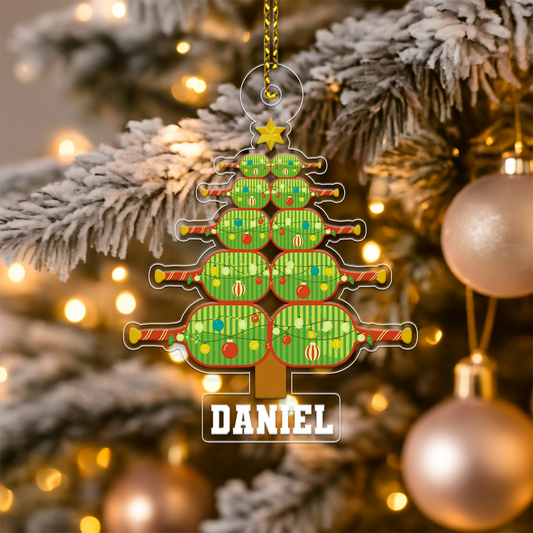 Custom Name Pickleball Xmas Tree Acrylic Ornament Christmas Gift