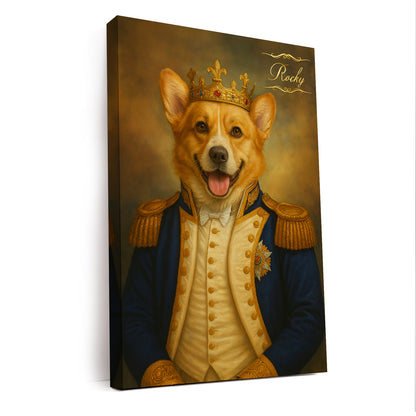 Custom Photo Great Captain Dog Canvas Gift For Dog Lovers