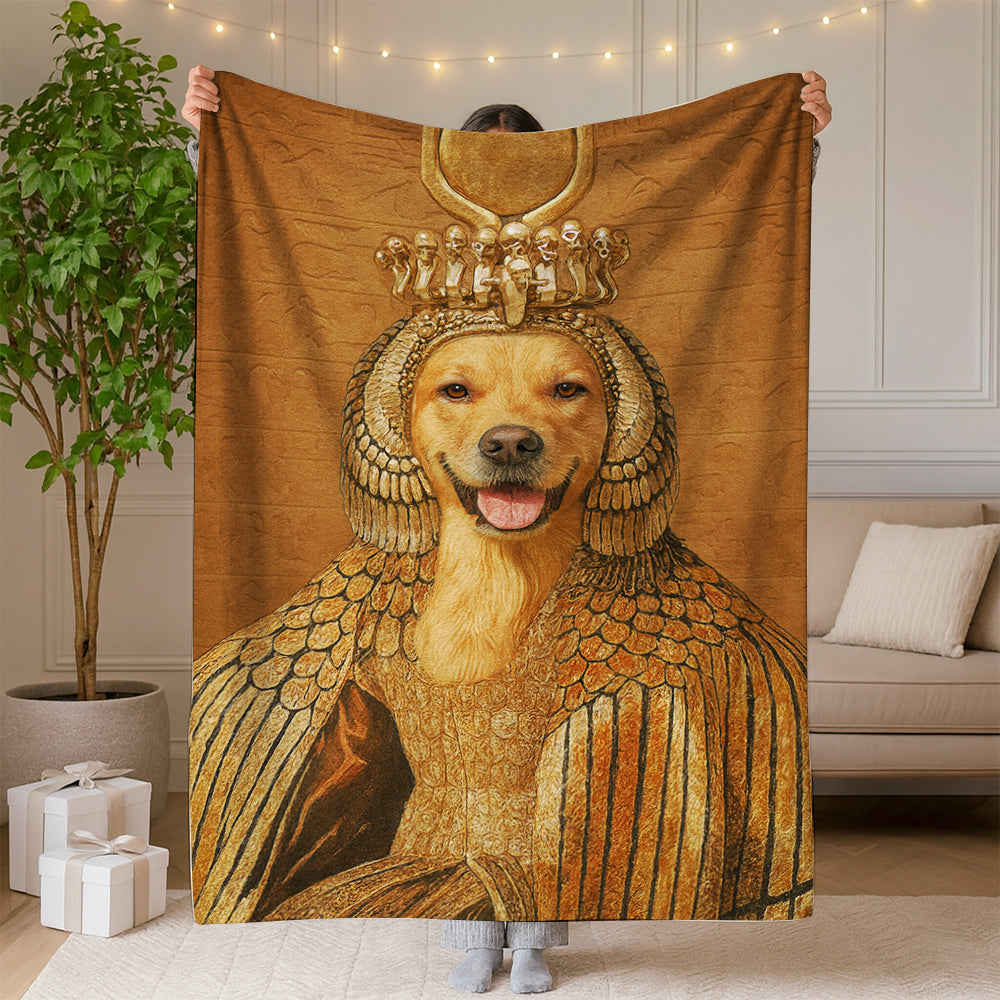 Custom Photo Cleopawtra Dog BlanketGift For Dog Lovers