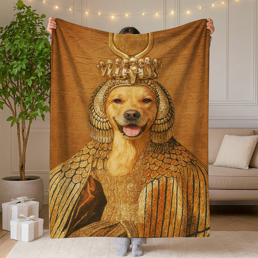 Custom Photo Cleopawtra Dog BlanketGift For Dog Lovers