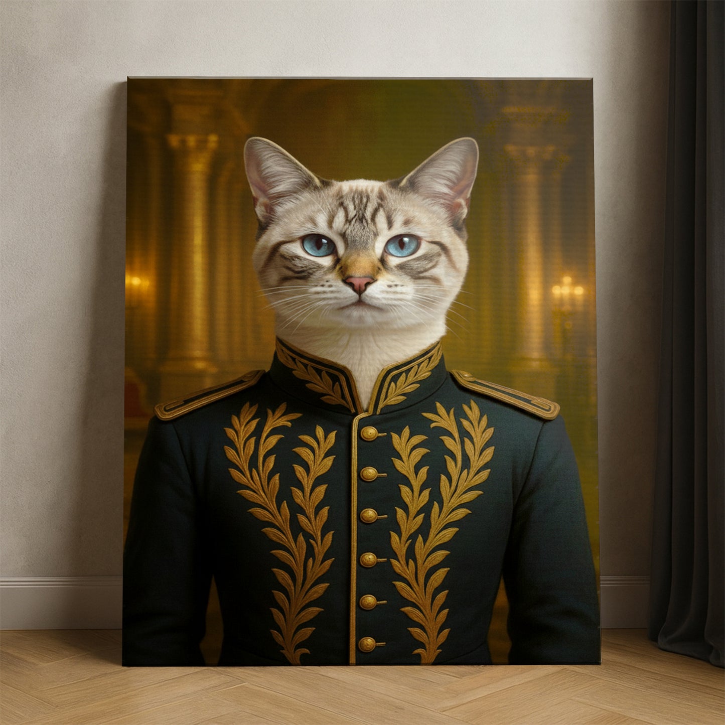 Custom Photo Cat Royal Style 10 Canvas Gift For Cat Lovers