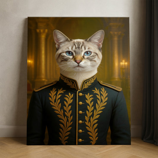 Custom Photo Cat Royal Style 10 Canvas Gift For Cat Lovers