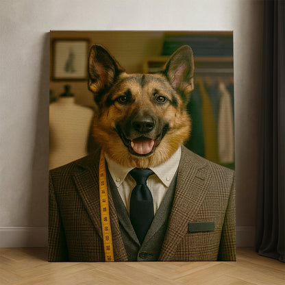 Custom Photo Tailor Dog Canvas Gift For Dog Lovers