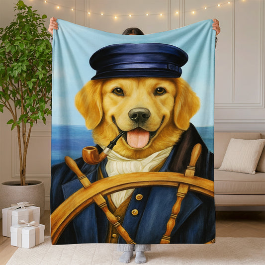 Custom Photo Sailor Dog BlanketGift For Dog Lovers