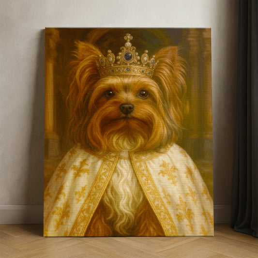 Custom Photo Dog Royal Style 07 Canvas Gift For Dog Lovers