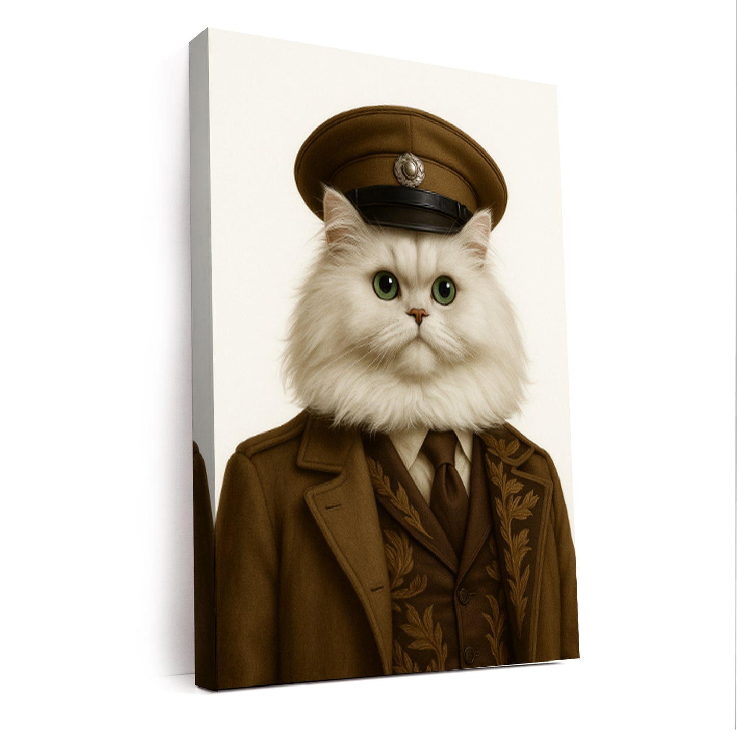Custom Photo Captain Cat Canvas